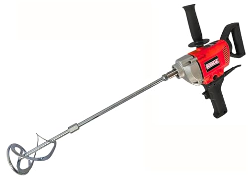 Image of Inditrust Dumdaar AP 1250W Paint Mixer Machine with Spiral Rod | 100% Copper Winding Motor | Heavy Duty Electric Mixing Drill for Paint, Cement & Putty | Special Coated Rod