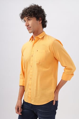 Image of Men's Cotton Linen Tailored fit Full Sleeves Casual Shirt