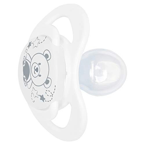 Chupeta Design Clean Sil Tam 2 - Lillo, Branco