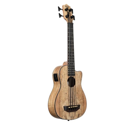 Image of Kala UBASS-SP-MAPL-FS Spalted Maple Fretted Acoustic-Electric U-Bass