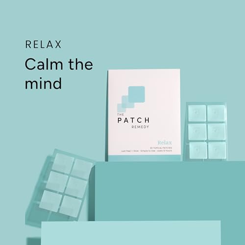 Image of The Patch Remedy Relax Patch | L-Theanine, Lemon Balm, Valerian, Ashwagandha, Passionflower | 30 Patches