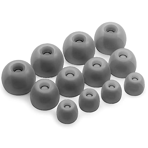 Okuli Set of 12 Silicone EarBuds Ear Tips For Samsung Galaxy Buds 2 Earphones in Black