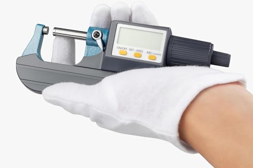 Image of Digital Micrometer, Digital Outside Micrometer 0-25 Mm Range With LCD Display Screw Guage Ideal For Accurate Measuring Dimensions in Inches & MM, + /-0.0001 Accuracy