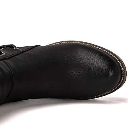 GLOBALWIN Women's Black Boots Fall Winter Fashion Boots Knee High Boots For Women 7M - image 7