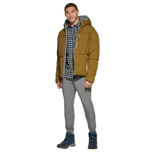 Image of BASS OUTDOOR mens Quilted Glacier Hiking Puffer