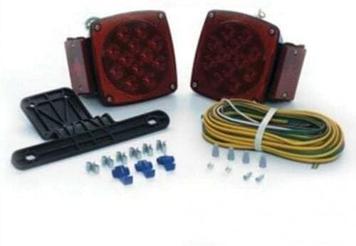 Replacement Trailer Submersible LED Light Kit Red Bracket and Harness fits Trailer & Towing New