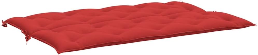 vidaXL Indoor/Outdoor Bench Cushions 2 pcs, Patio Loveseat Cushions, Porch Swing Seat Cushions, Non-Slip, Water-Repellent, Breathable, Resilient, Red 59.1"x19.7"x2.8" Oxford Fabric