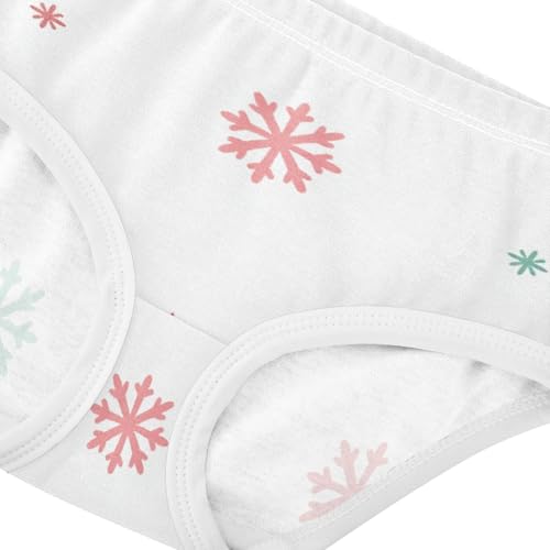 Snowflakes Soft and Breathable Girls' Panties Breathable Toddler Underwear for Kids in Sizes 2T,3T, 4T, 5T, 6Y and 8Y4