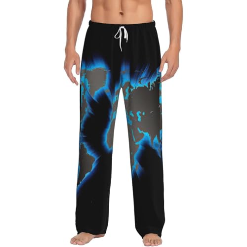 Pantalon de pyjama homme polaire anti-froid avec poches pratiques