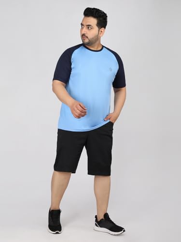 Image of CHKOKKO Men's Polyester Regular Fit Solid Sports T-Shirt