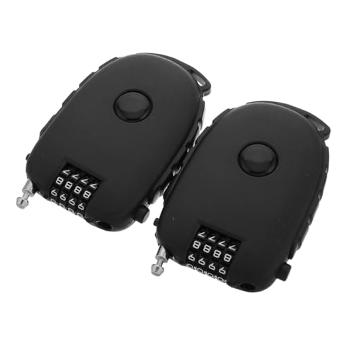 ARTIBETTER 2Pcs Retractable Steel Cable Lock Lightweight Portable Bike Lock for Strollers Helmets Valuables Quick Release Mechanism for Travel Security