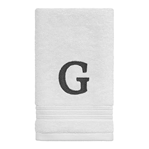 Avanti Linens Monogram Embroidered Fingertip Towel Cover