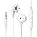 Produktbild für 3.5mm In-Ear kopfhörer mit Kabel in Ear kopfhörer Kabel Ohrhörer mit Mikrofon und Lautstärkeregler für iPad, iPod, iPhone,MP3, Huawei, xiao mi, Leichte Ohrhörer mit 3.5mm Kopfhörern