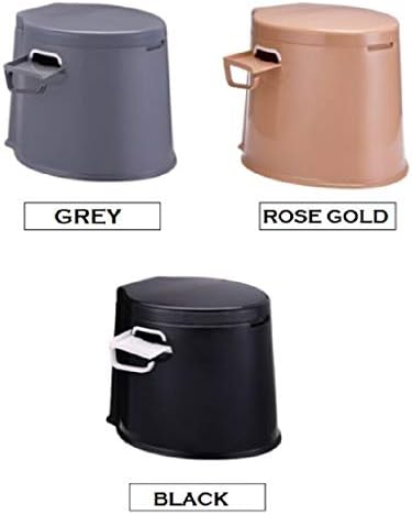 CMY Lightweight and Portable 5L Camping Toilet with Seat, Lid, Handles and Roll Holder  3 Colours- Compact Waste for Indoor and Outdoor Loo Caravan Picnic and Festivals