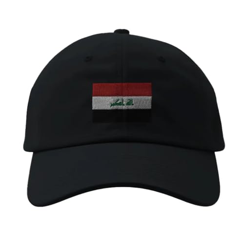 Casquette drapeau Irak noir casquette de baseball ajustable été