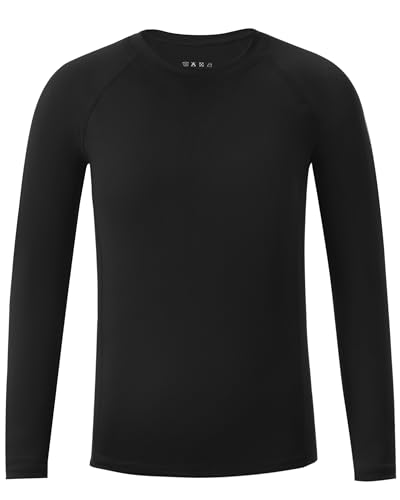 Youth Boys Compression Shirt, Long Sleeve Kids Athletic Undershirt Quick Dry Base Layers for Baseball Football Sports3