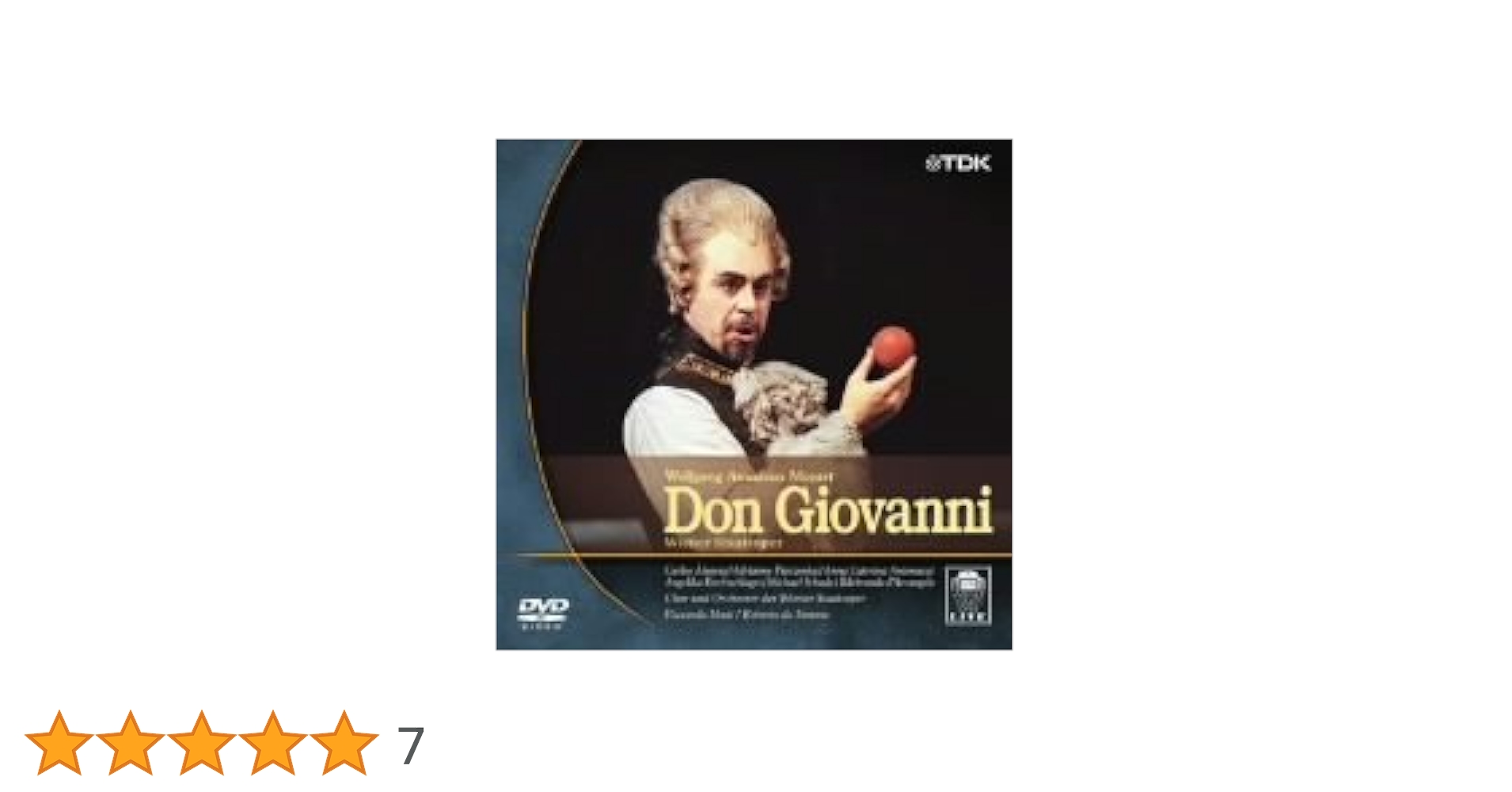 モーツァルト ドン・ジョバンニ DVD　ソニー 輸入盤 歌劇「ドン・ジョバンニ」K．527（伊語歌詞、英・日字幕付