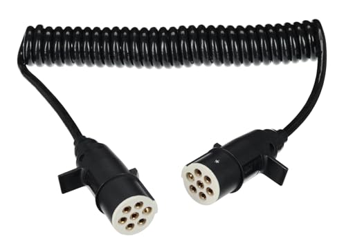 Cable en espiral de 7 pines anticaídas que soluciona los cortes de luz a 24V por rozamiento