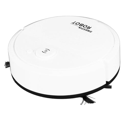 Robot Aspirapolvere, 4 Cm Super Sottile, Potente Aspirazione Robot Aspirapolvere Intelligente, Robot Aspirapolvere per Animali Domestici, Pavimenti Duri, Tappeti Corti