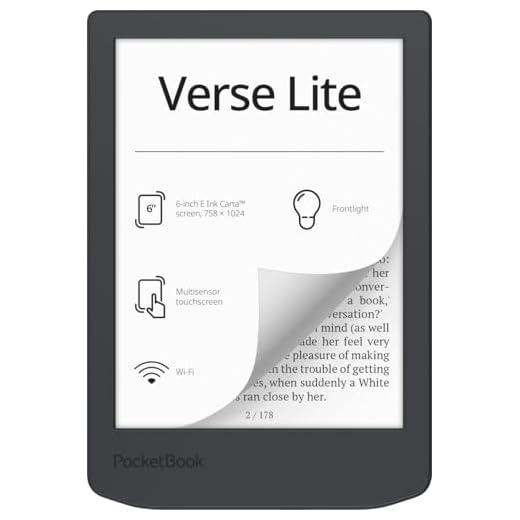 PocketBook Ebook Verse Lite 6" E Ink Carta 8GB Gris Táctil WiFi USB-C