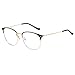 Produktbild CANDLLY Brille Damen, Unisex Lichtblock Brille Runde Optische Brillen Brillen ohne Brillengestell Retro Matte Frau flachen Spiegel Metall Gläser Zubehör(Gelb,One Size