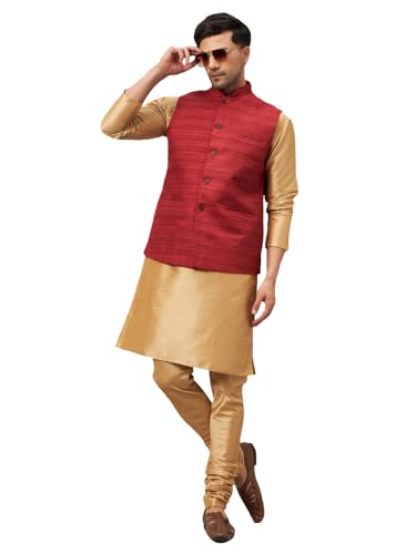 Image of VM Men's Jacket, Kurta and Pyjama Set