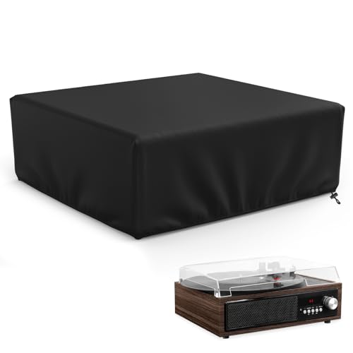 MUTUSHI Record Player Turntable Cover Turntable Dust Cover Suitable for Universal Record Players 18