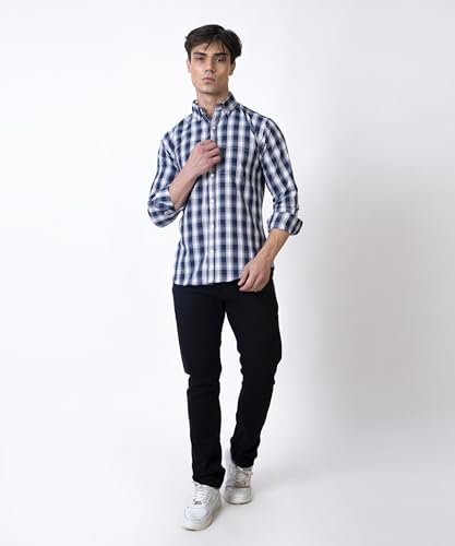 Image of TrapNation Men's Checkered Regular Fit Shirt