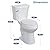 Two-Piece Toilet for Bathroom, Toilet with Comfort ADA Height 19", Round Soft Close Seat, Powerful Flush