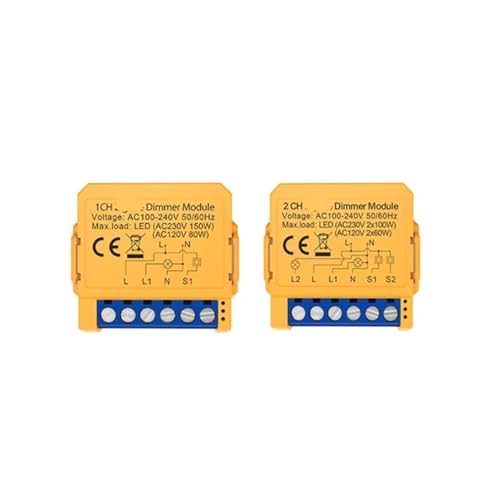 Módulo de interruptor de atenuación de 2 vías para regular luz empotrada 2