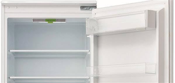 Close-up of the upper interior of the EDESA Combi Integrable refrigerator