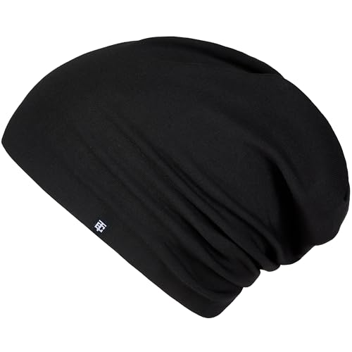 Enter the Complex® Berretto in Jersey Leggero, Uomo e Donna, Slouch Beanie, Cappello in Cotone, Elasticizzato