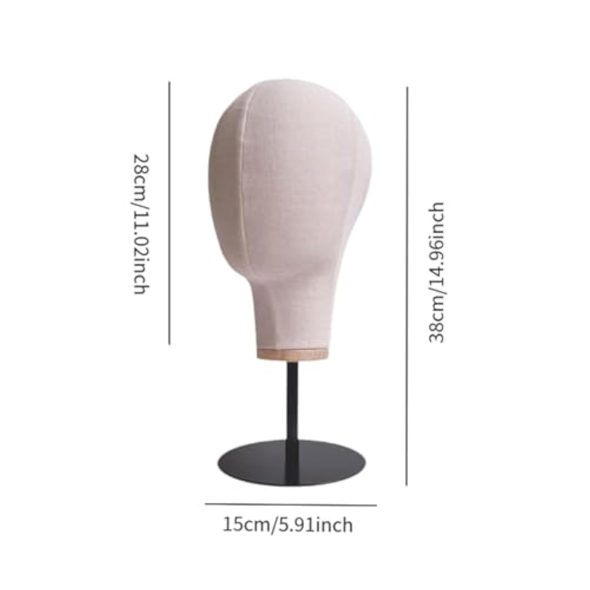 Wig Display Model for Storage and Decoration, Short Base