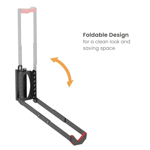 Mimoke Adjustable Space Saving Bicycle Wall Mount Easy Lifting Design with Folding Arm and Swivel Function (1 Pack) - Image 4