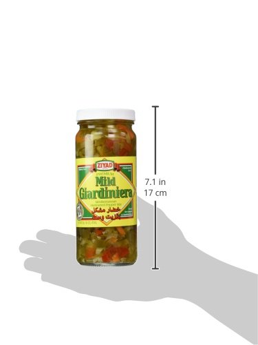 Miniatura 2 de Ziyad Giardiniera - Mezcla de pimientos mediterráneos suaves, Chicago, ideal para sándwiches y ensaladas de huevo, pizza, carne de res italiana, 16