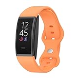 FTRONGRT Bracelet pour montre Amazon Halo View, Silicone Bracelet, Sangle de Remplacement pour Amazon Halo View.Petite Taille Orange