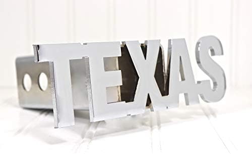 Custom Hitch Covers 12679-Chrome Texas Letters Hitch Cover, 2"