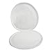 roro Artisanal Ceramic Stoneware White Speckled Spotted Hand-Crafted Dinner Plates, 11 Inch Set of 2