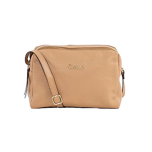 BOLSA CLASSE COURO TRANSVERSAL FEMININA 2870 CB03 NUDE