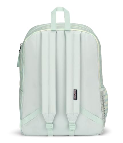Image of JanSport Cross Town Backpack 17 inch x 12.5 inch x 6 inch - Simple Bag for Everyone with 1 Main Compartment, Front Utility Pocket - Premium Class Accessories - 70s Space Dye Fresh Mint