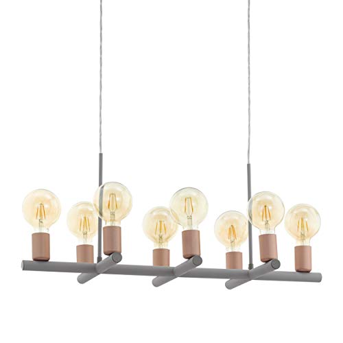Preisvergleich Produktbild EGLO ADRI 1 Hängeleuchte, Stahl, 60 W, grau, roségold