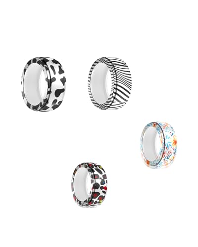 Funda para OURA Ring 4 de silicona talla M en diseño de cebra