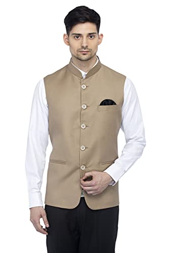 Image of FAVOROSKI Men's Cotton Blend Waist-Long Jacket