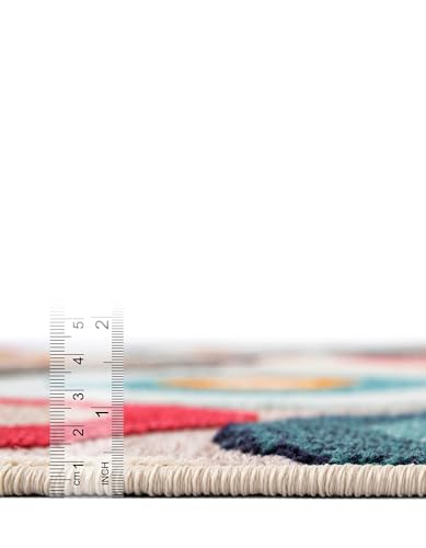 Tapete Rugs.com Outdoor Casablanca 7'10 x 10' Multi Beige miniatura 6