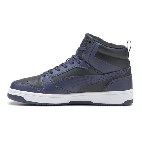 Image of PUMA Mens Rebound High Top Sneaker Casual Shoes, Puma Black-puma Navy-puma White, 9 US
