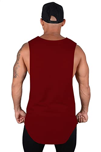 Image of THE BLAZZE 0060 Men's Sleeveless T-Shirt Vest Tank Tops Muscle Tee Gym Bodybuilding Vests Fitness Workout Train Stringers