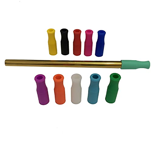 Puntas de silicón reutilizables para pitillos 11 pcs miniatura 4