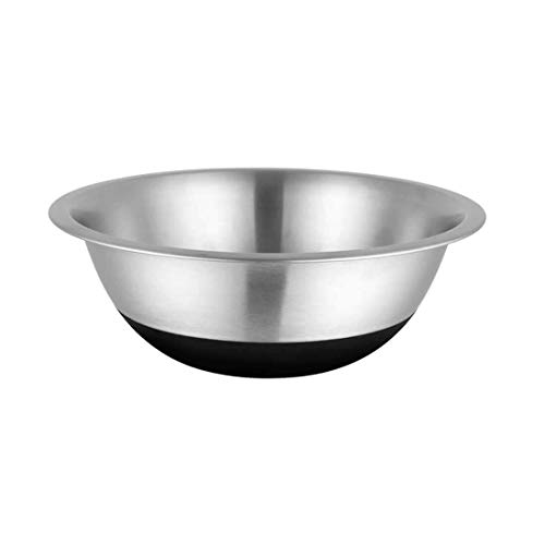 Image of Shri & Sam Stainless Steel 20 CM Anti Skid Mixing Bowl,Ferro, Black