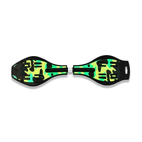 Image of Wave Board Waveboard with Carry Bag, LED Flash Colorful Lights in 2 Wheels Skateboard, Outdoor Skateboard for Kids(Standard Size.