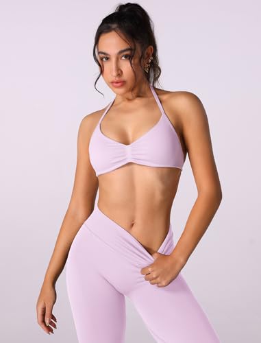 ABOCIW Seamless Halter Workout Bra for Women
| ABOCIW High Waist Leggings for Women Scrunch Butt
| ABOCIW Women's 2 Pie
